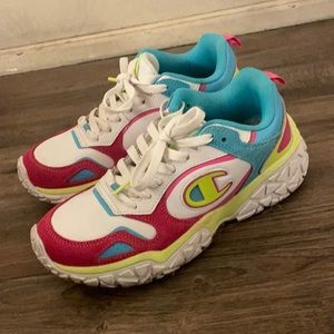 Champion color block shoes. Youth 5.5
